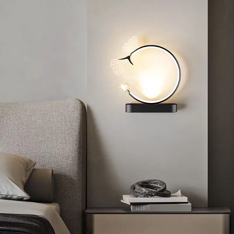 Arc Blade Oval Iron Wall Lamp