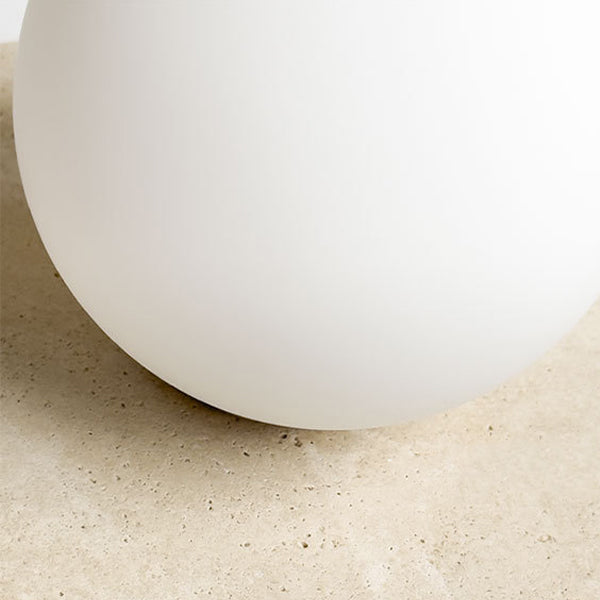 Round Spherical Travertine Solid Wall Lamp