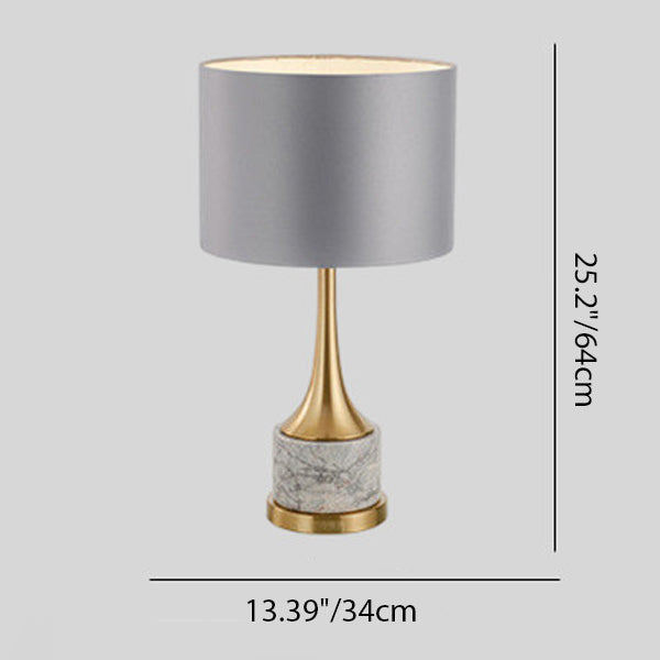 Cylinder Bottle Disc Hardware Table Lamp