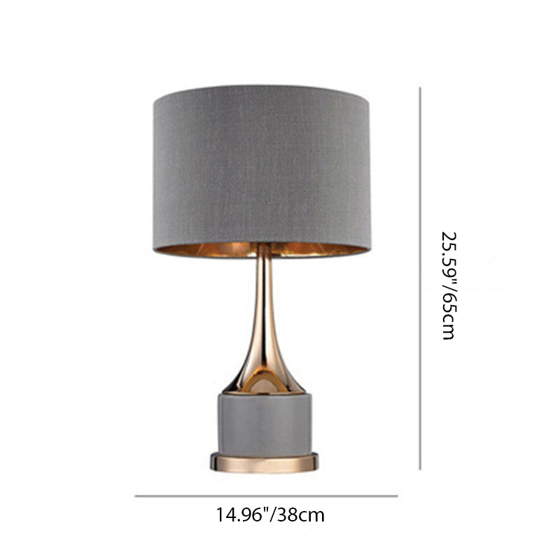 Cylinder Bottle Disc Hardware Table Lamp