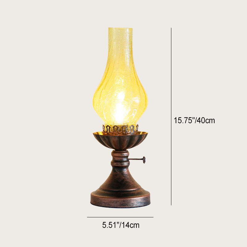 Bottle Cone Half Round Table Lamp