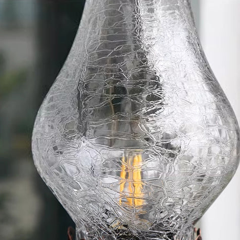 Bottle Cone Half Round Table Lamp