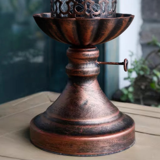 Bottle Cone Half Round Table Lamp
