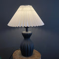 Oval Bottle Striped Round Table Lamp