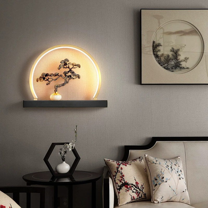 Plum Blossom Deer Welcome Wall Lamp