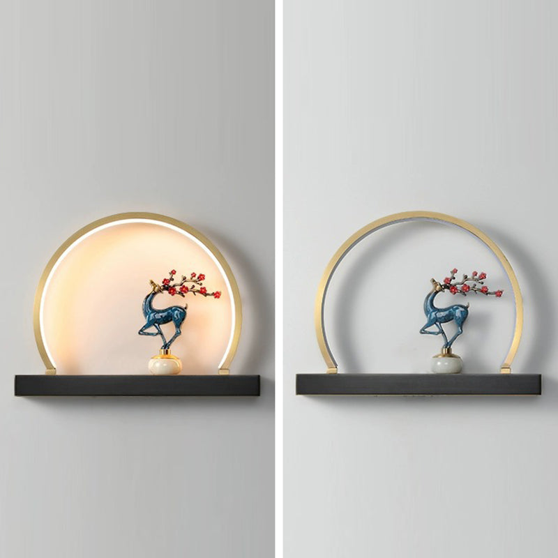 Plum Blossom Deer Welcome Wall Lamp