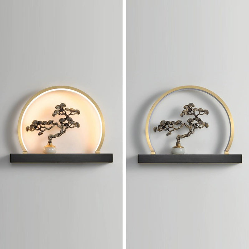 Plum Blossom Deer Welcome Wall Lamp