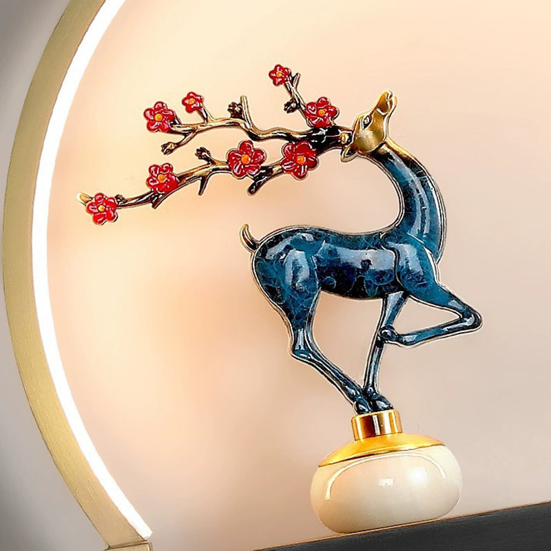 Plum Blossom Deer Welcome Wall Lamp