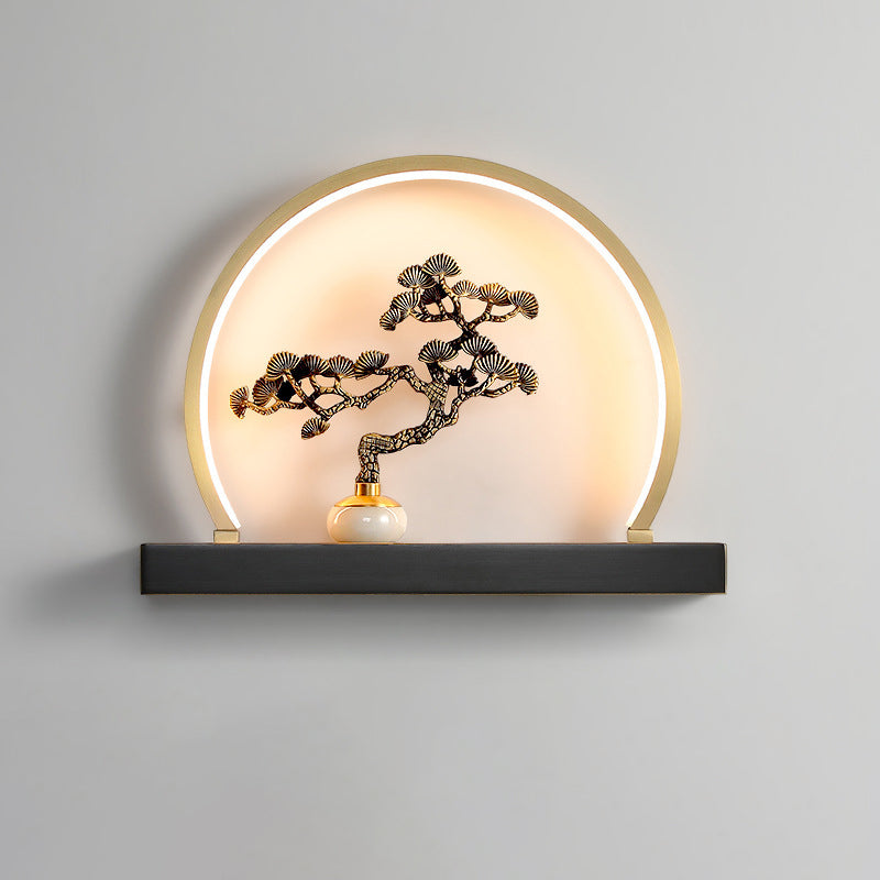 Plum Blossom Deer Welcome Wall Lamp