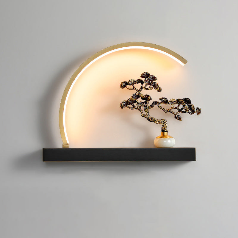 Plum Blossom Deer Welcome Wall Lamp