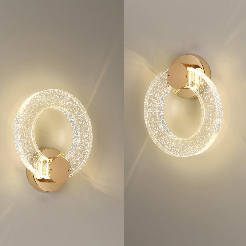 Circle Bubble Disc Iron Wall Lamp