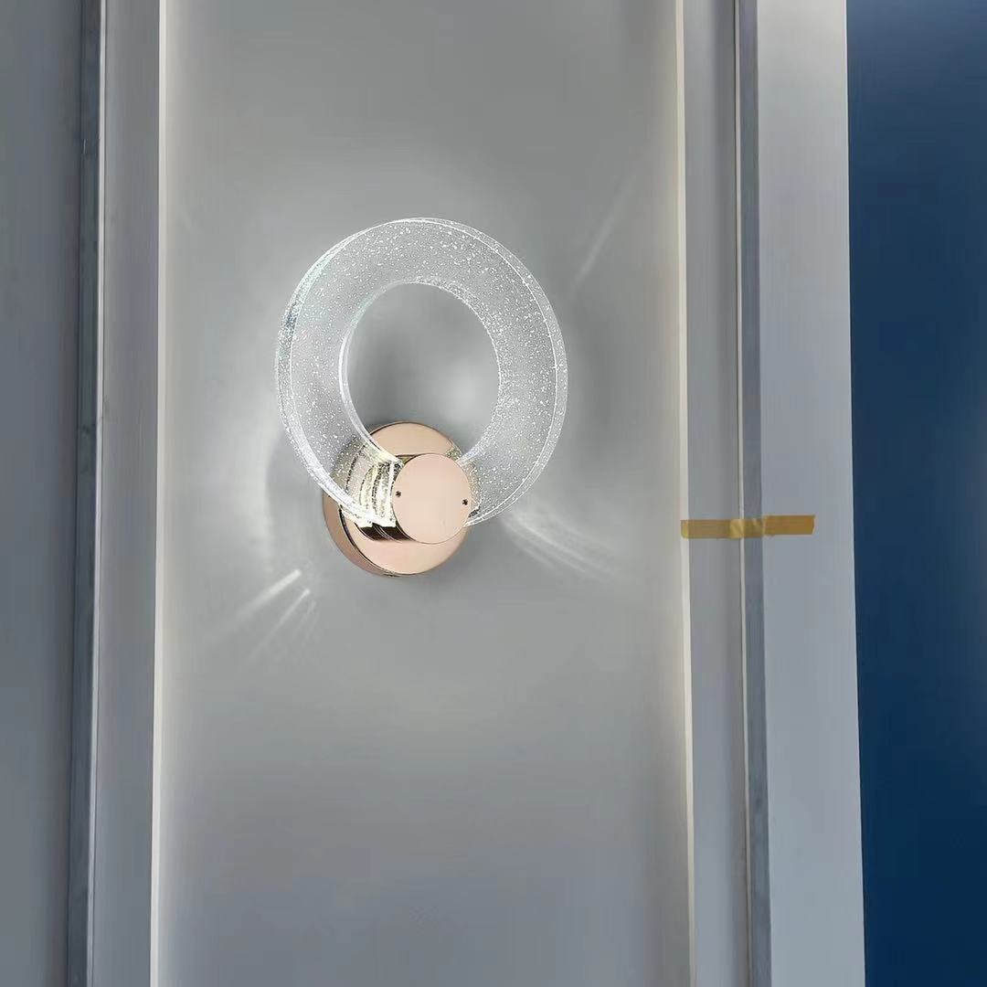 Circle Bubble Disc Iron Wall Lamp