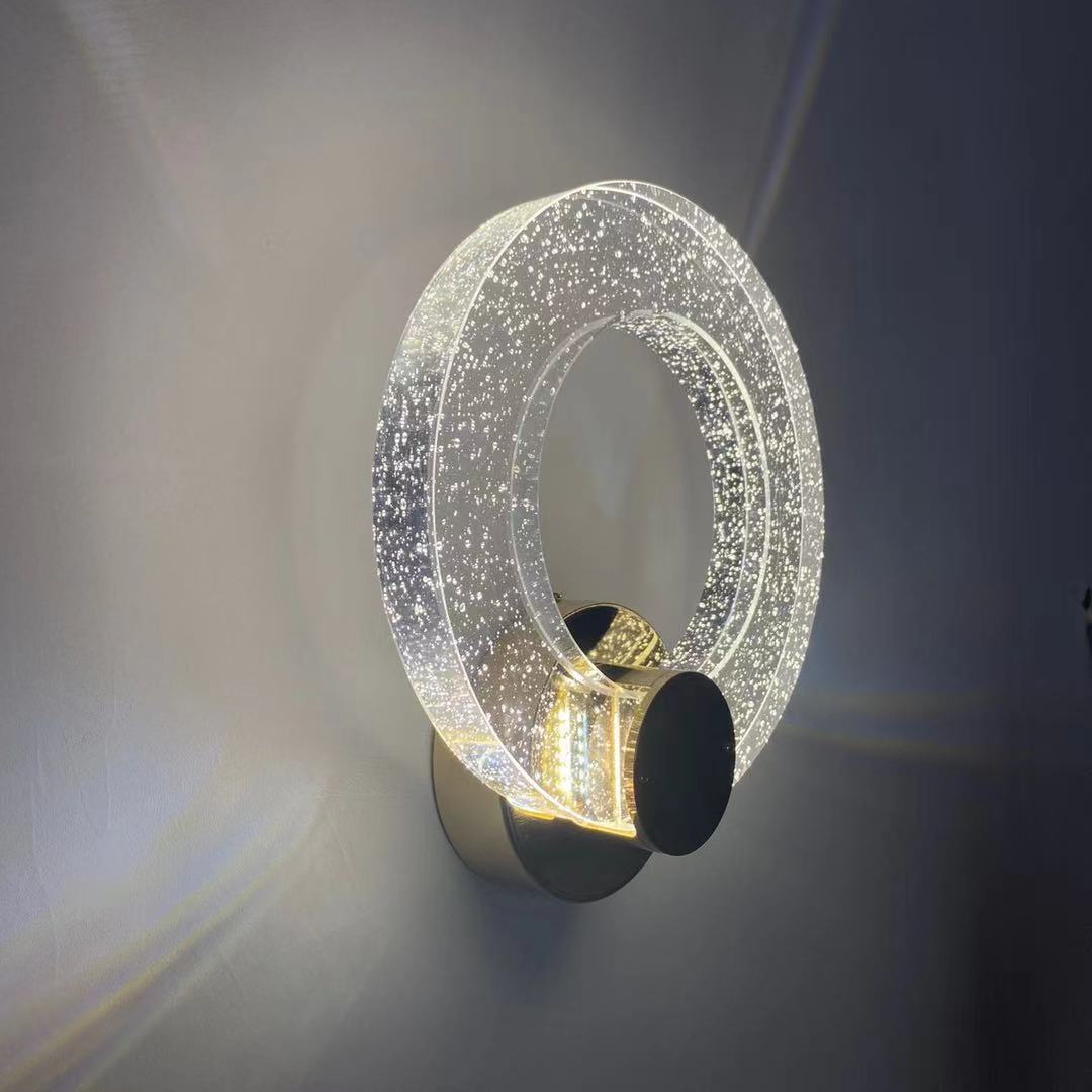 Circle Bubble Disc Iron Wall Lamp