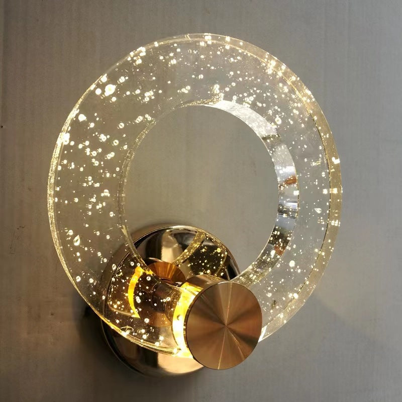 Circle Bubble Disc Iron Wall Lamp