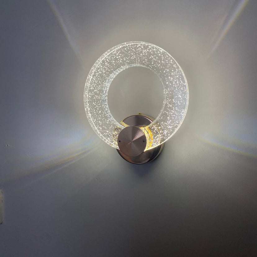 Circle Bubble Disc Iron Wall Lamp