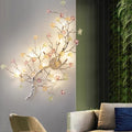 Branches Rose Disc Aluminum 8-Light Wall Lamp