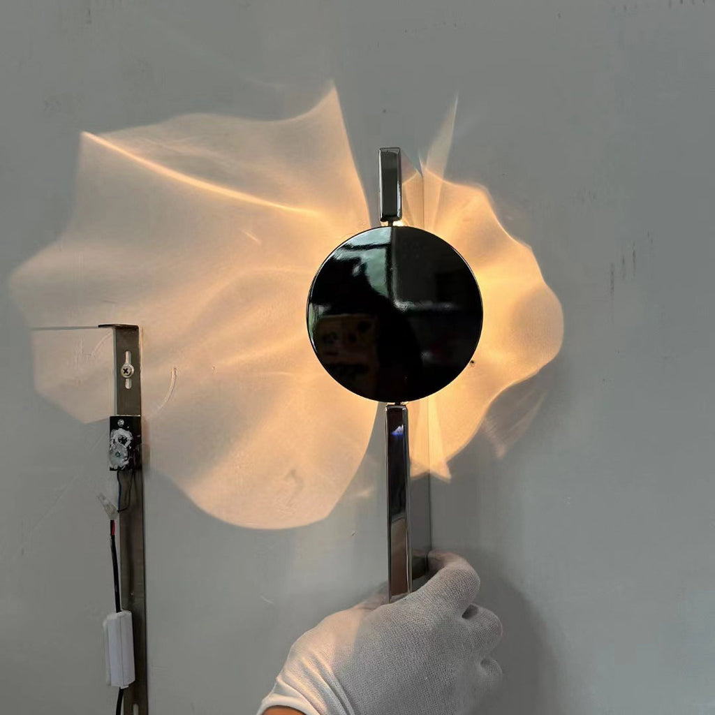 Rectangular Round Aluminum Stainless Wall Lamp