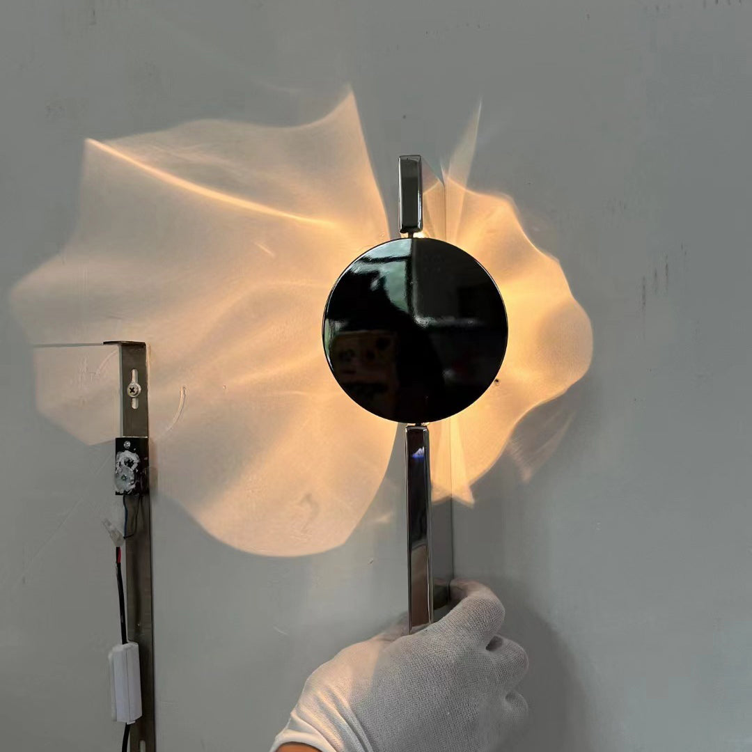 Rectangular Round Aluminum Stainless Wall Lamp