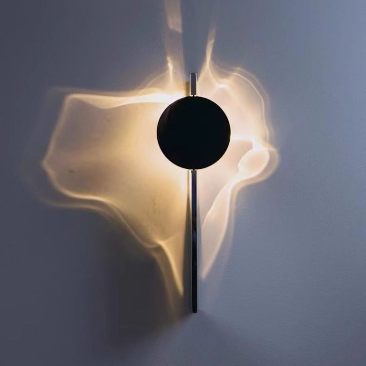 Rectangular Round Aluminum Stainless Wall Lamp