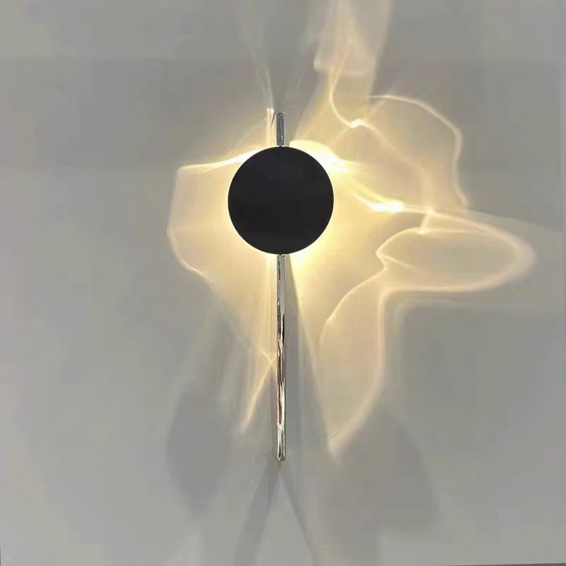 Rectangular Round Aluminum Stainless Wall Lamp