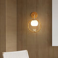 Circle Spherical Bird Disc Wall Lamp