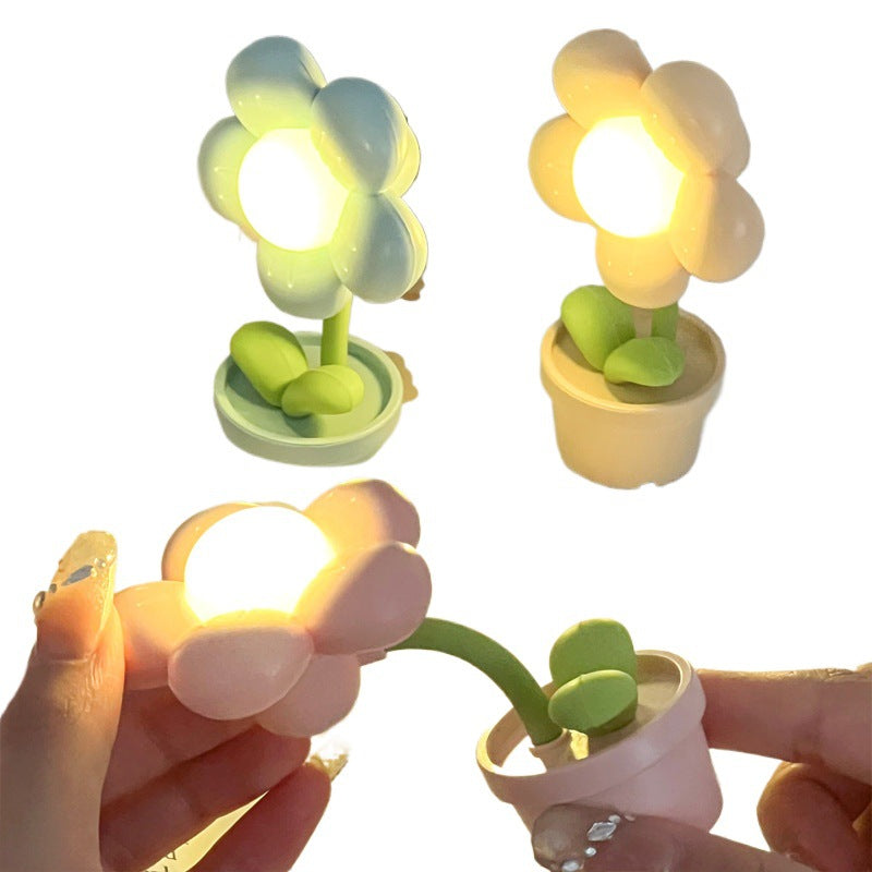 Cute Flower Round ABS Table Lamp