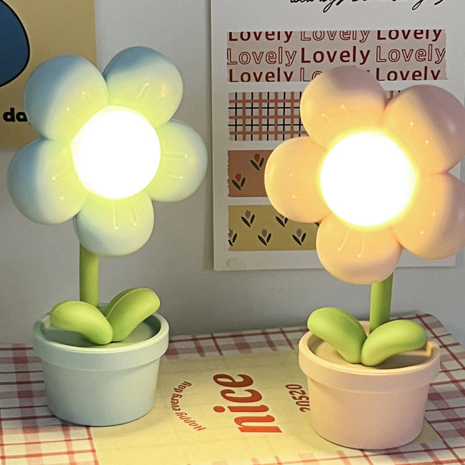 Cute Flower Round ABS Table Lamp