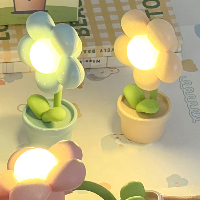 Cute Flower Round ABS Table Lamp