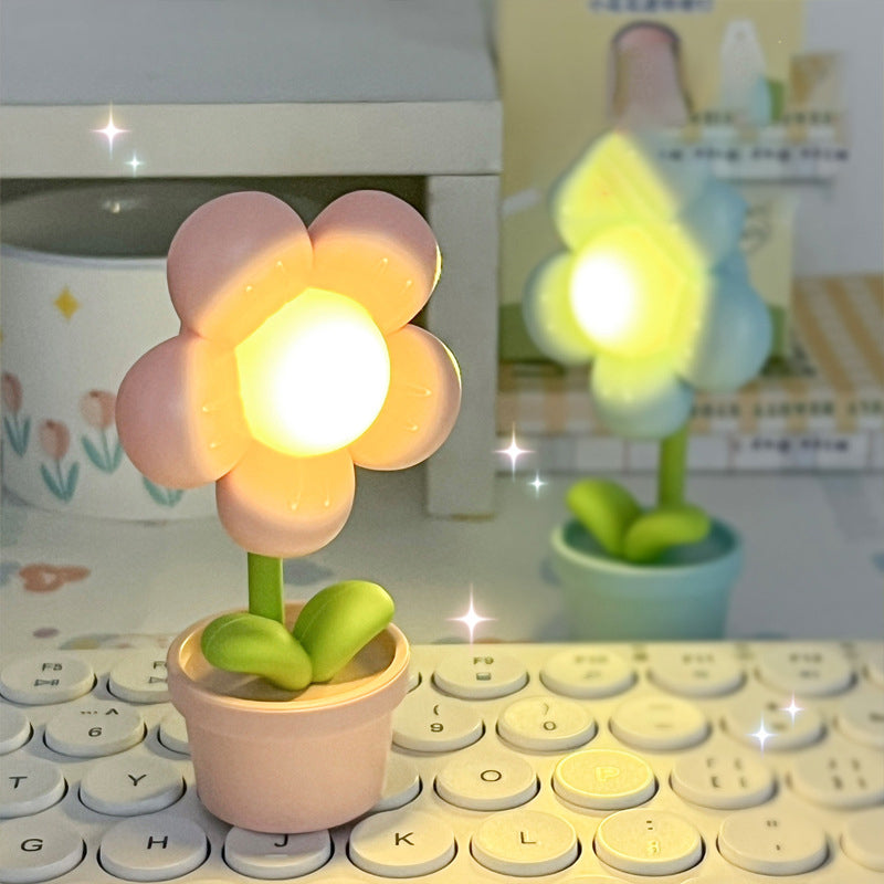 Cute Flower Round ABS Table Lamp