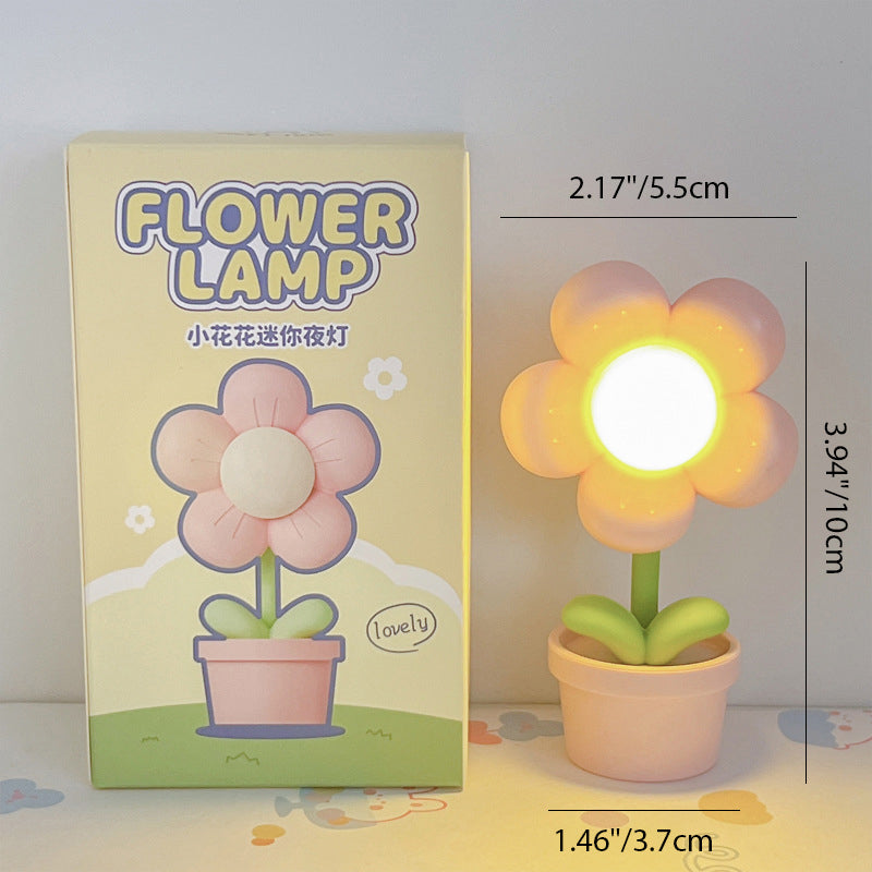 Cute Flower Round ABS Table Lamp