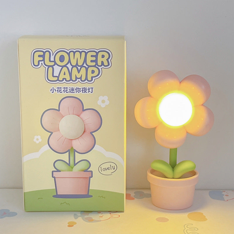 Cute Flower Round ABS Table Lamp