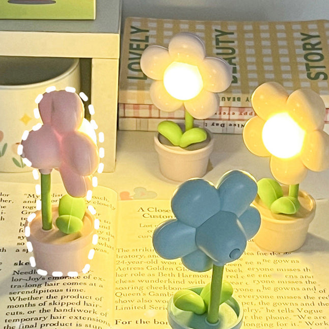 Cute Flower Round ABS Table Lamp