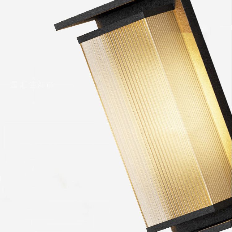 Rectangle Stripe Stainless Steel Outdoor Light