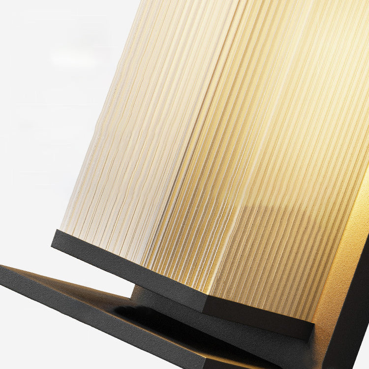 Rectangle Stripe Stainless Steel Outdoor Light