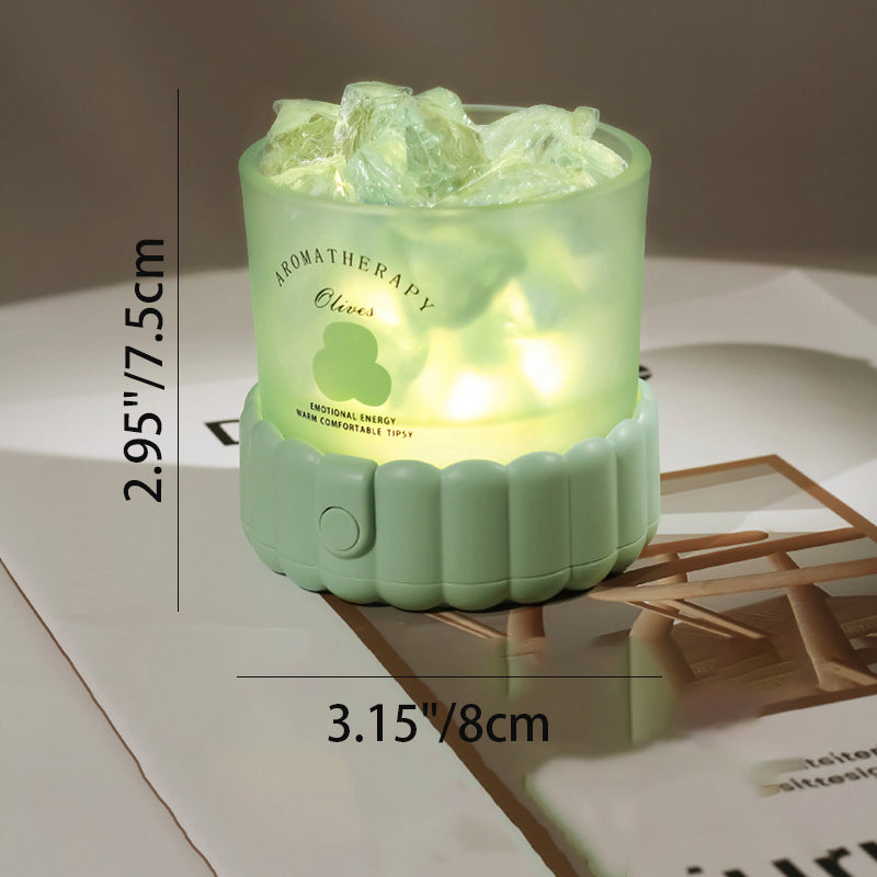 Cylinder Round Gravel ABS Table Lamp
