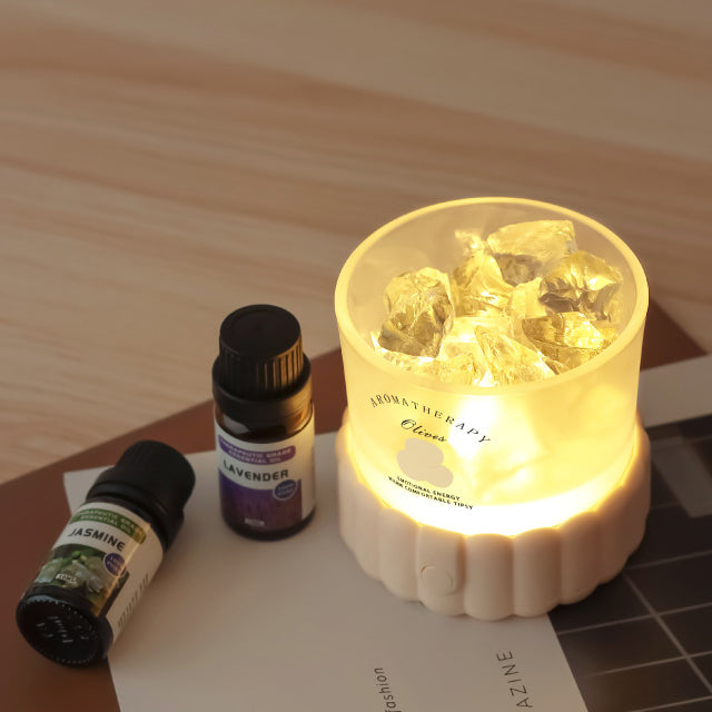 Cylinder Round Gravel ABS Table Lamp