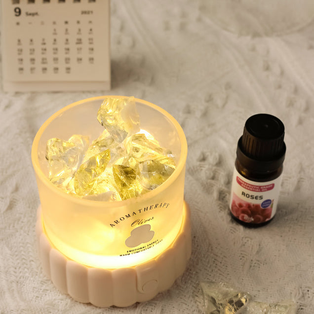 Cylinder Round Gravel ABS Table Lamp
