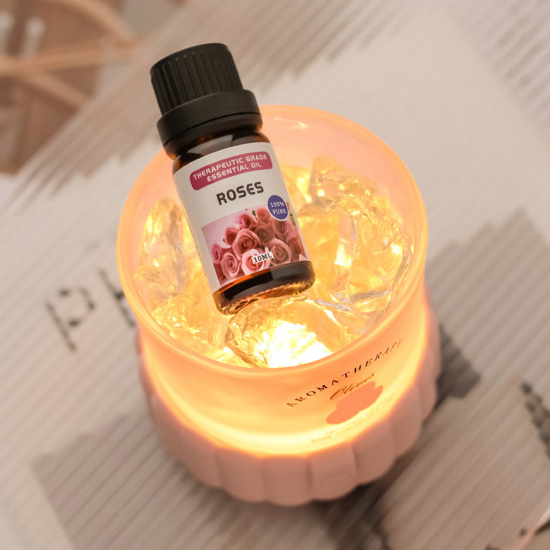 Cylinder Round Gravel ABS Table Lamp