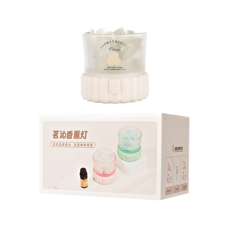 Cylinder Round Gravel ABS Table Lamp