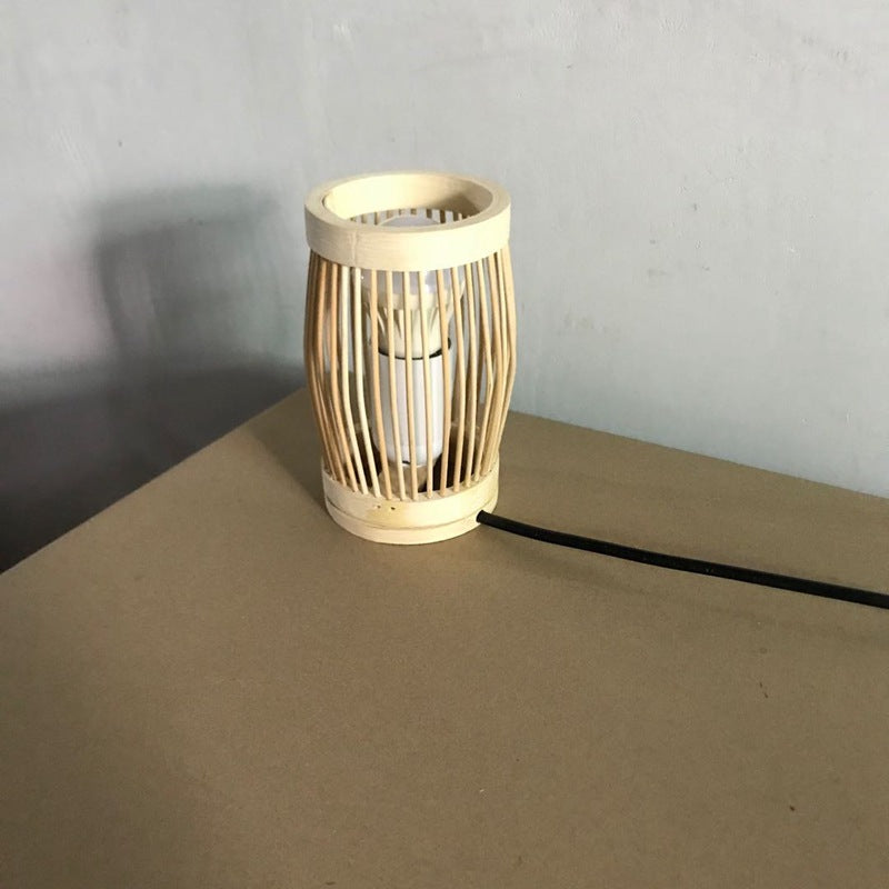 Oval Round Bar Hollow Table Lamp