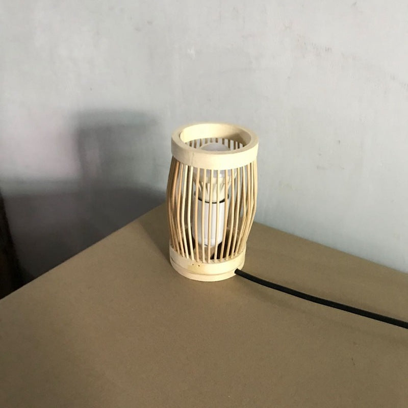 Oval Round Bar Hollow Table Lamp