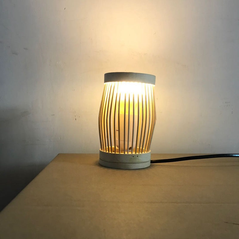 Oval Round Bar Hollow Table Lamp