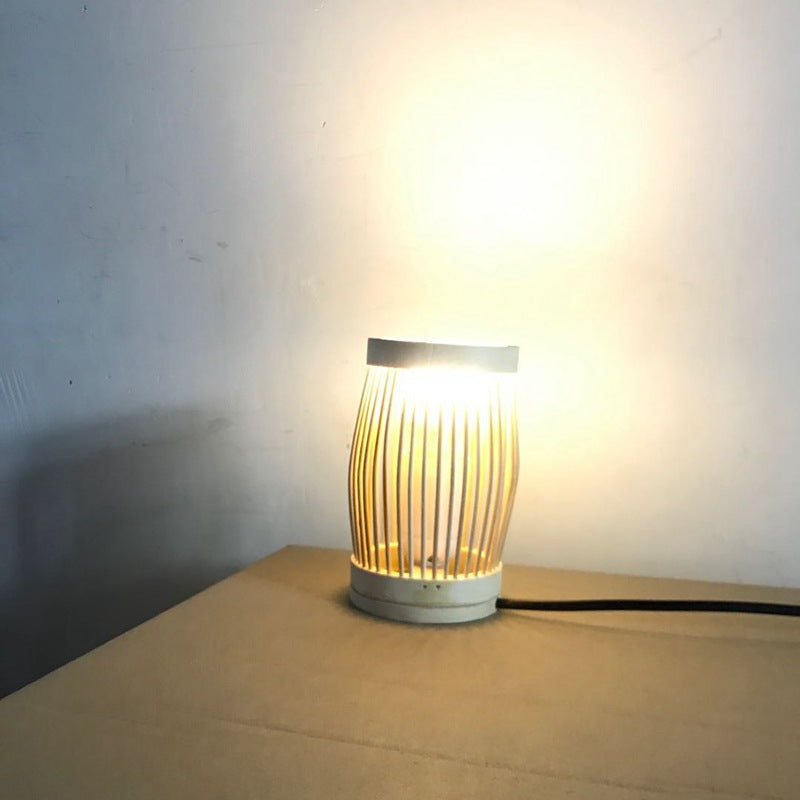 Oval Round Bar Hollow Table Lamp
