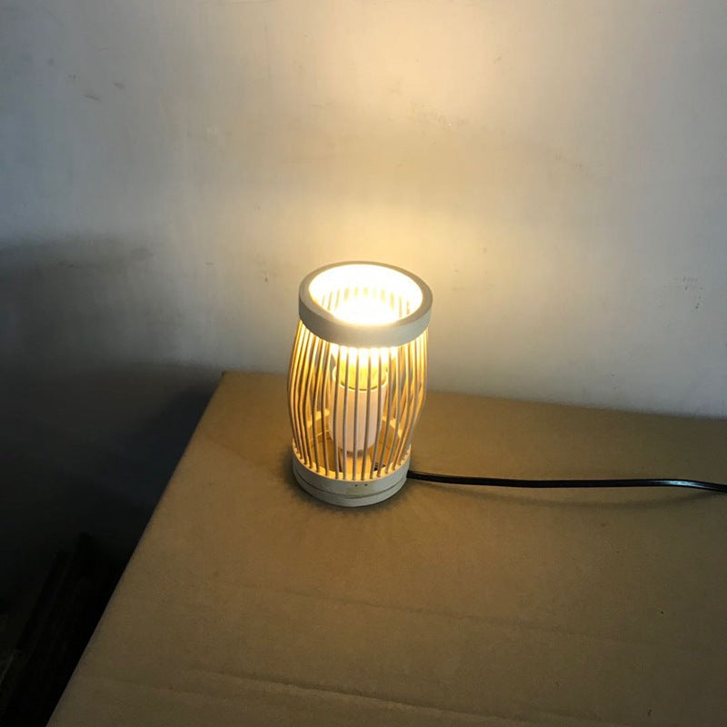 Oval Round Bar Hollow Table Lamp