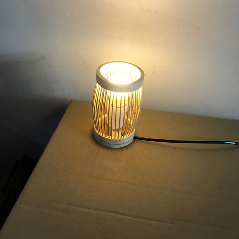 Oval Round Bar Hollow Table Lamp