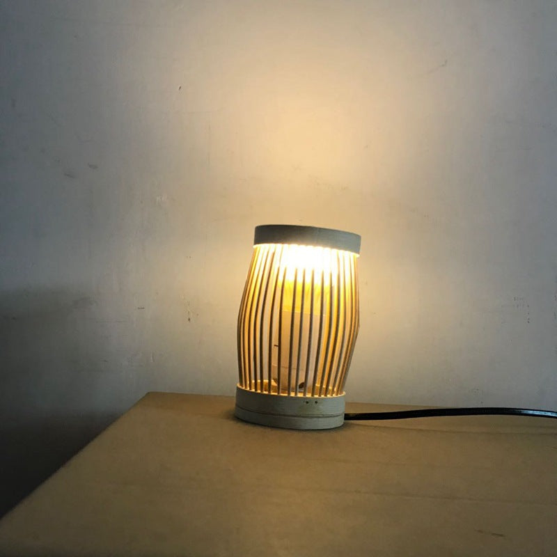 Oval Round Bar Hollow Table Lamp