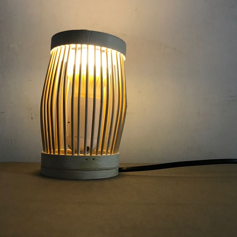 Oval Round Bar Hollow Table Lamp