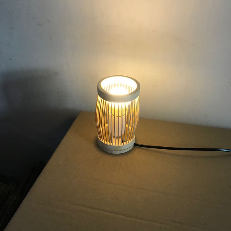 Oval Round Bar Hollow Table Lamp