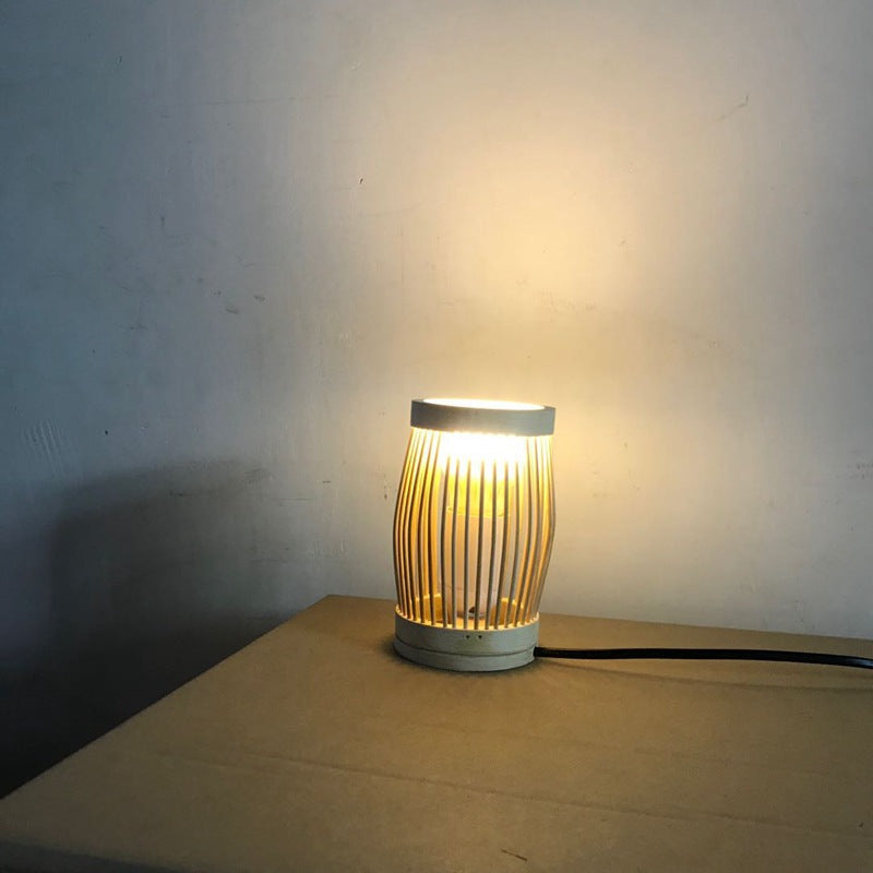 Oval Round Bar Hollow Table Lamp