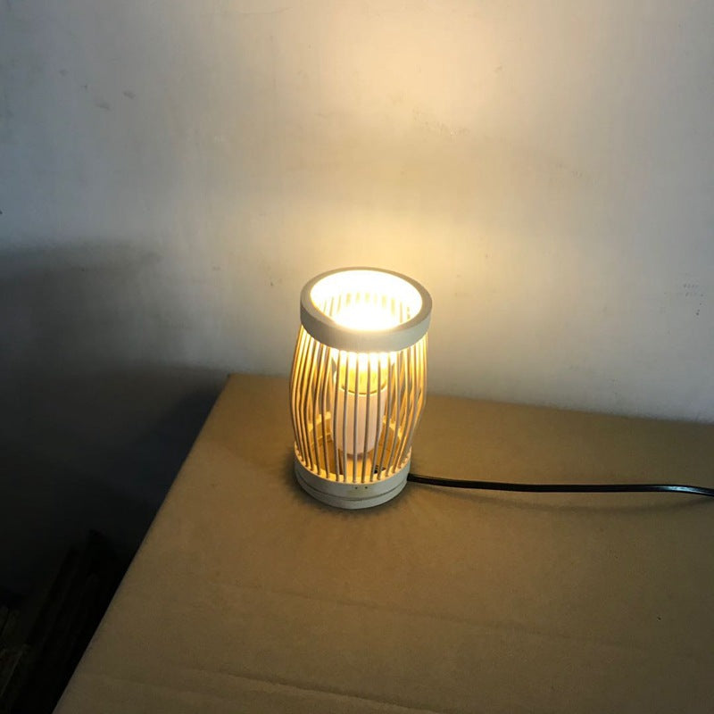 Oval Round Bar Hollow Table Lamp